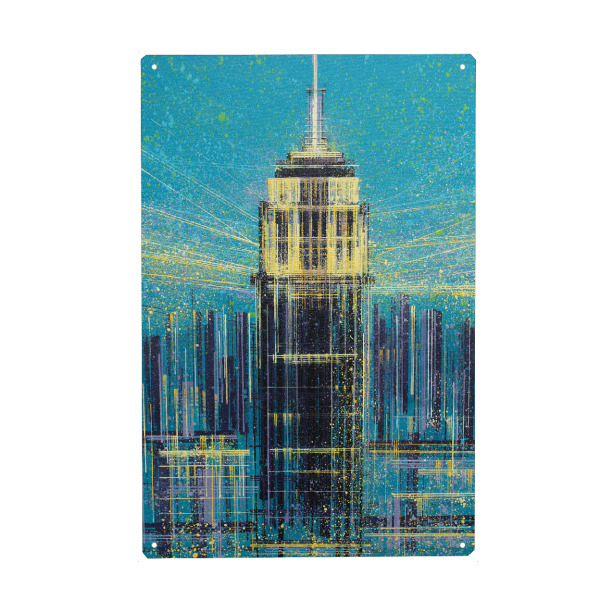 Metall Poster "Das Empire State Building" artboxONE - Städte / New York,Reise,Abstrakt,Architektur