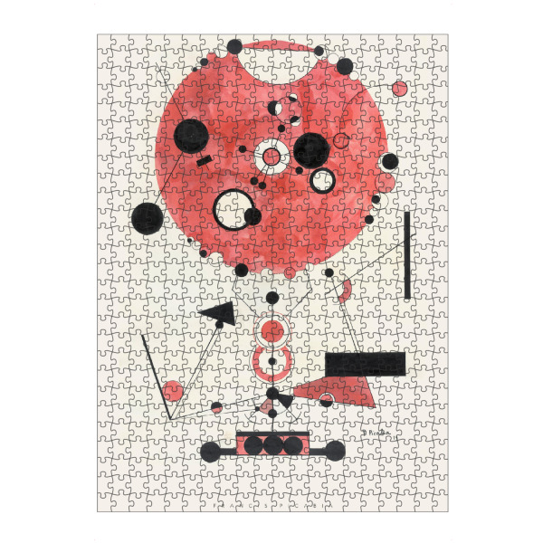 Puzzle Ravensburger "Francis Picabia" artboxONE - Typografie,Abstrakt,Geometrie - Museum,Ballon,Ausstellung,Geometrie,Form,Modern,Abstrakt,Linie