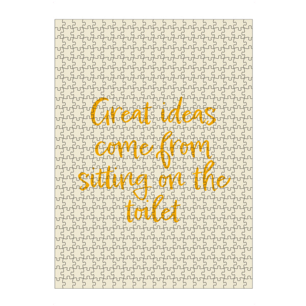 artboxONE Puzzle "Badezimmerideen" artboxONE - Typografie,Comic,Menschen,Fiktion,Lustig