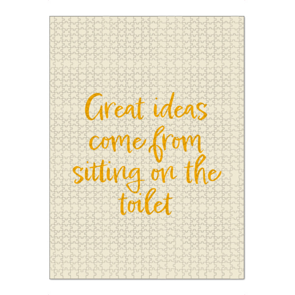 Puzzle Ravensburger "Badezimmerideen" artboxONE - Typografie,Comic,Menschen,Fiktion,Lustig