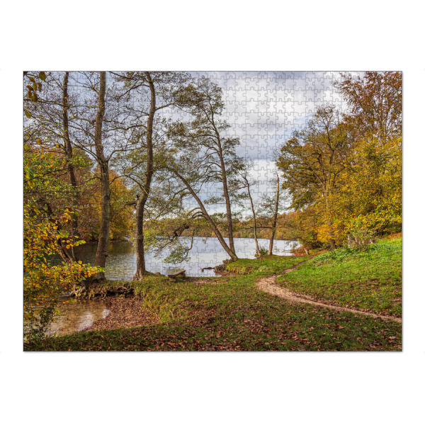 Puzzle Ravensburger "Bäume, Wolken, Weg, See" artboxONE - Natur,Reise