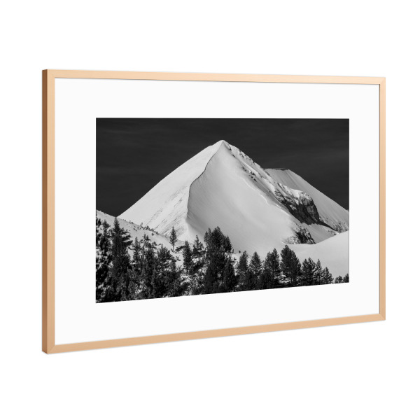 Poster mit Rahmen Kupfer "Berggipfelkante" artboxONE - Natur,Reise,Männer