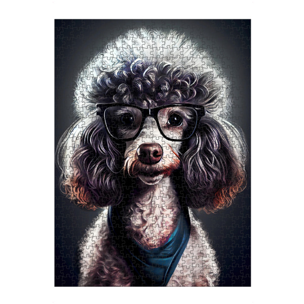 artboxONE Puzzle "Hipster-Hund Bella" artboxONE - Für Kinder,Tiere - Hund,Hunde,Hipster,Indie,Tiere,Haustier,Hipster-katze,Illustration,Grafik