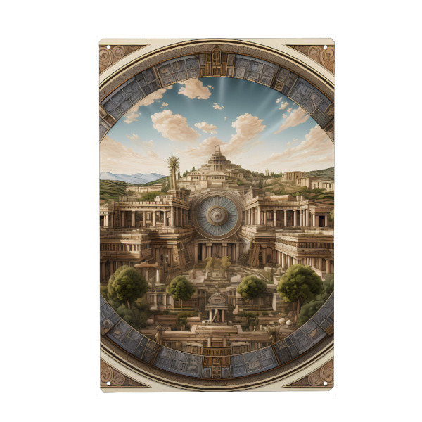 Metall Poster "Zivilisationen - Persepolis" artboxONE - Städte,Abstrakt,Architektur