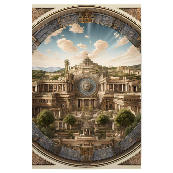 Poster 30x20 cm "Zivilisationen - Persepolis" artboxONE - Städte,Abstrakt,Architektur