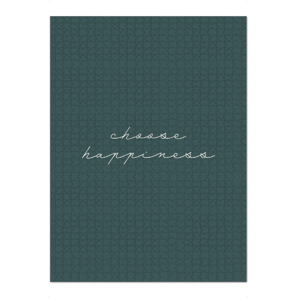Puzzle Ravensburger "Wähle Glücklichkeit" artboxONE - Lustig - Motivationszitat,Glück,Typografie,Wandkunst,Inspirierendes zitat