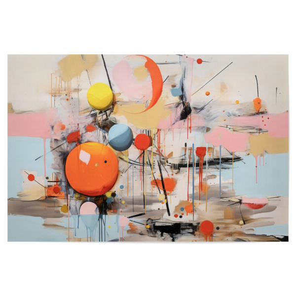 Poster 30x20 cm "Pinselstriche abstrakt" artboxONE - Abstrakt,Geometrie