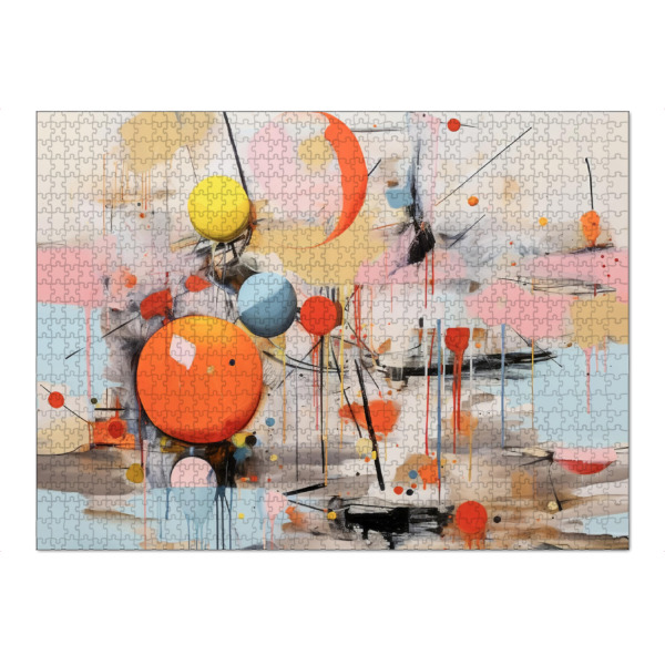 Puzzle Ravensburger "Pinselstriche abstrakt" artboxONE - Abstrakt,Geometrie