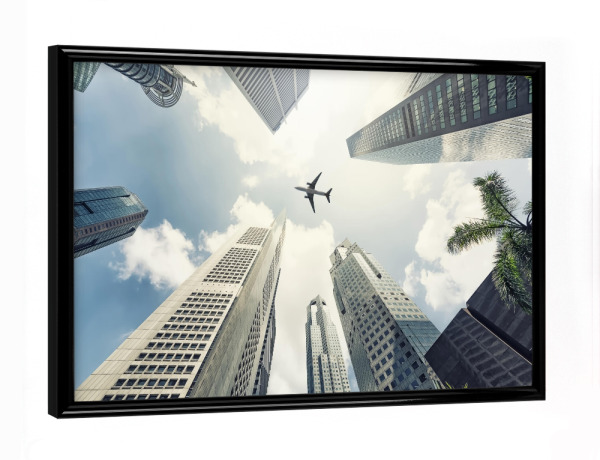 Poster mit schwarzem Rahmen "Modernes Leben" artboxONE - Städte,Reise,Architektur,Reise / Asien,Städte / Singapur