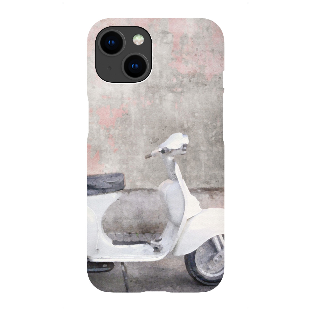 iPhone "Weiches weißes Moped" Premium-Case Handyhülle artboxONE