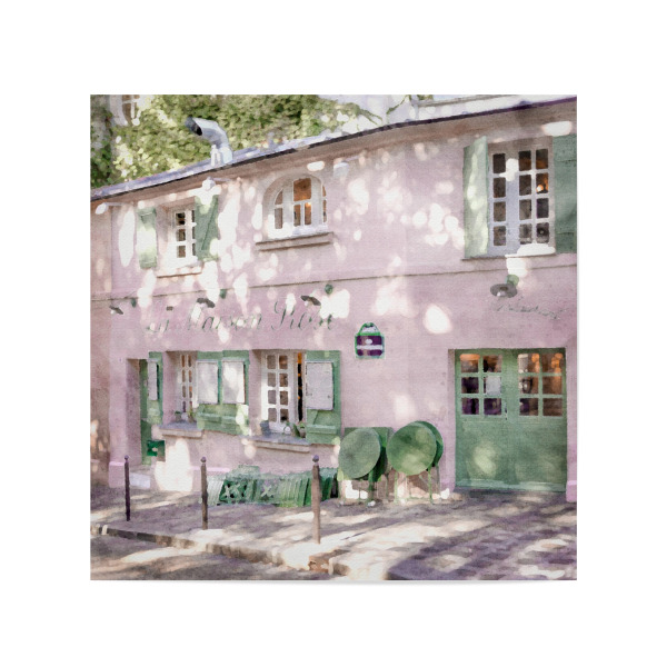 Poster 20x20 cm "Rosa Studio" artboxONE - Floral,Architektur,Städte / Paris - Rosa,Paris,Architektur,Straßenansicht,Stadt