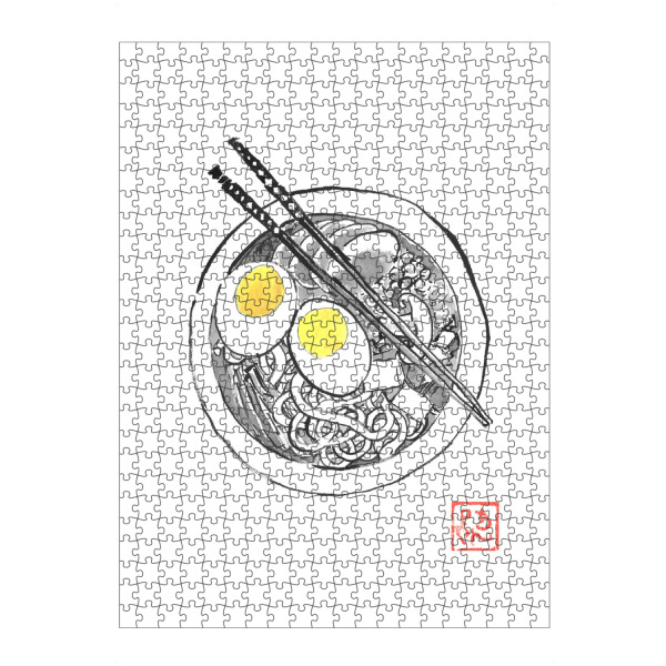 artboxONE Puzzle "Ramen-Suppe" artboxONE - Essen & Trinken - Ramen,Suppe,Ei,Nudeln,Sumie,Japan - Bild ramen