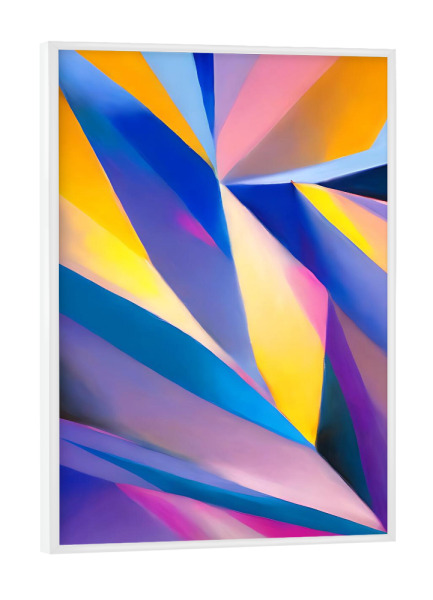 Poster mit weißem Rahmen "Gemalte Gedanken" artboxONE - Abstrakt