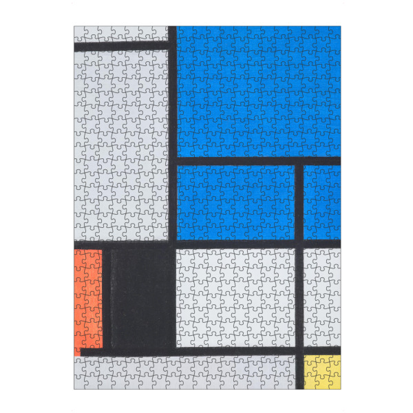 artboxONE Puzzle "Blau, Rot, Schwarz, Gelb, Grau" artboxONE - Städte,Reise,Abstrakt,Städte / Weitere,Für Papa