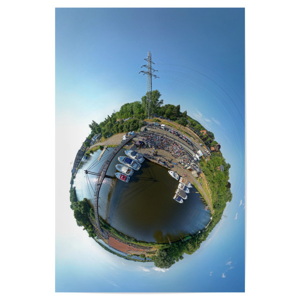 Poster 30x20 cm "Geesthachter Hafenbrücke-Ostseite" artboxONE - Städte,Natur,Reise,Architektur,Städte / Weitere