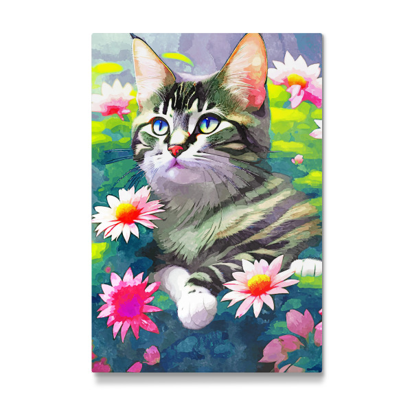 Galerie-Print "Optimistische Katze" 30x20 cm artboxONE