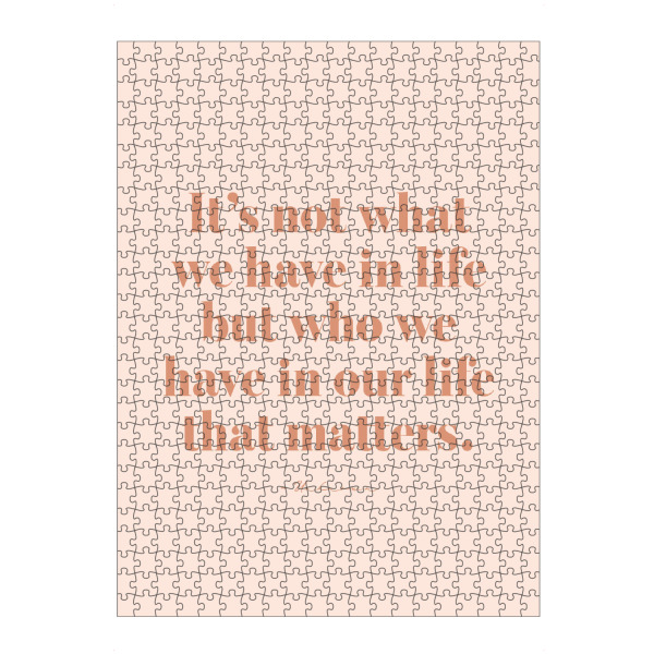 Puzzle Ravensburger "Leben zählt" artboxONE - Typografie,Menschen,Liebe,Sport / Motivation