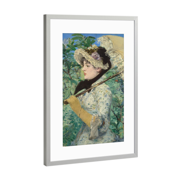 Poster mit Rahmen Silber "Jeanne Spring" artboxONE - Für Kinder,Menschen,Liebe,Für Mama,Für Papa