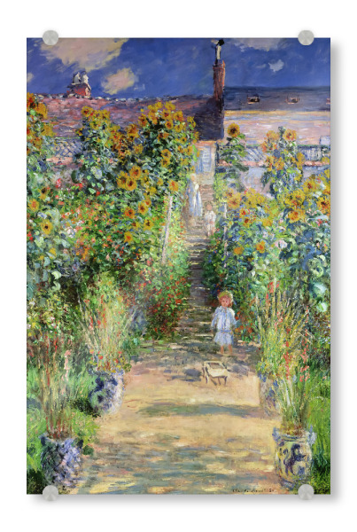 Acrylglasbild "Der Garten von Monet à Vétheuil" artboxONE - Städte,Natur,Reise,Für Mama,Für Papa