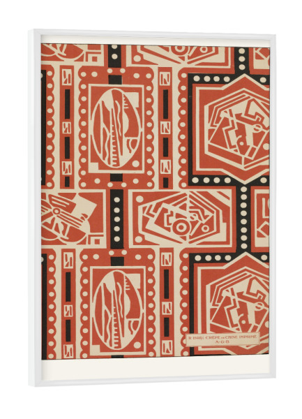 Poster mit weißem Rahmen "Charles Goy - Feminine Eleganz" artboxONE - Typografie,Abstrakt,Geometrie