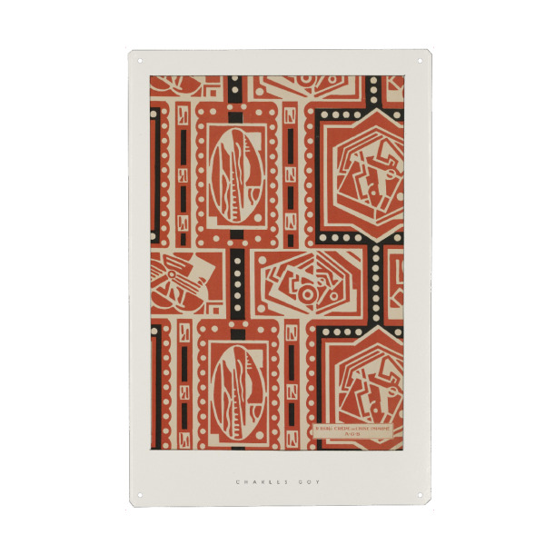 Metall Poster "Charles Goy - Feminine Eleganz" artboxONE - Typografie,Abstrakt,Geometrie