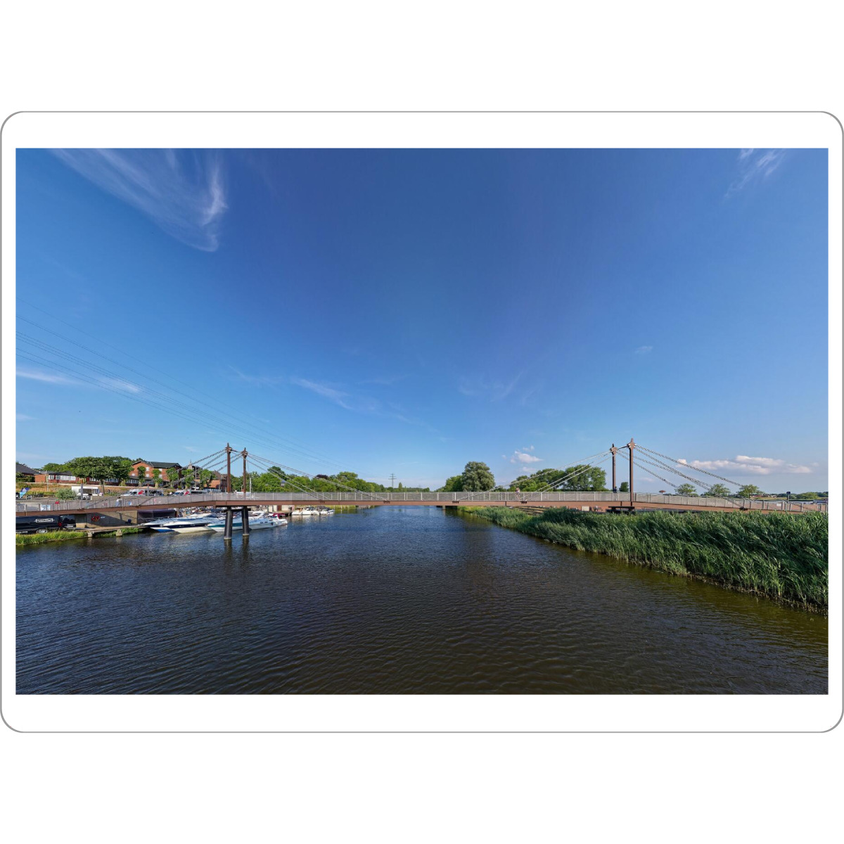 Tischset "Geesthachter Hafenbrücke-Westside" artboxONE - Städte,Natur,Reise,Architektur,Städte / Weitere