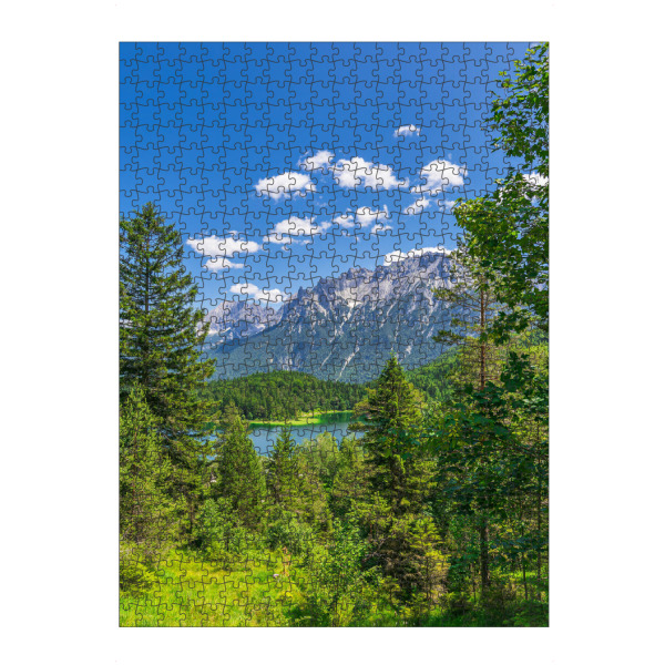 Puzzle Ravensburger "Wolken, Gras, Bäume, See" artboxONE - Natur,Reise