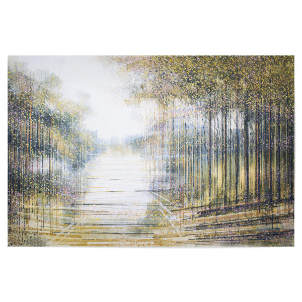 Poster "Bäume im Nachmittagslicht" artboxONE - Natur,Abstrakt - Wald,Bäume,Wald,Landschaft,Abstrakt,Verschwommen