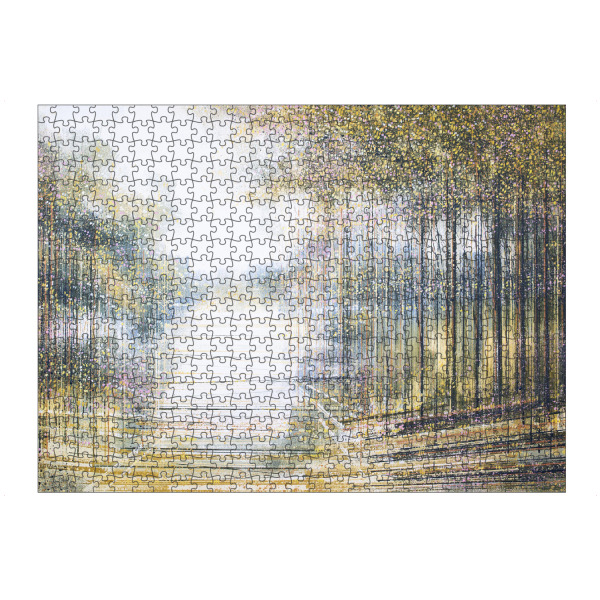 Puzzle Ravensburger "Bäume im Nachmittagslicht" artboxONE - Natur,Abstrakt - Wald,Bäume,Wald,Landschaft,Abstrakt,Verschwommen - Bild wald