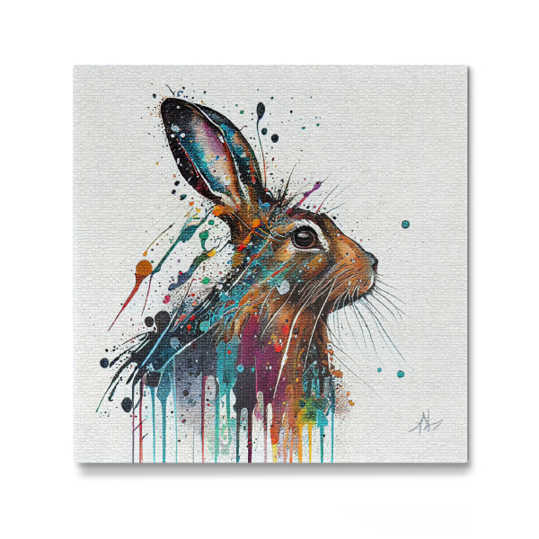 Galerie-Print "Aquarell-Kaninchen" 30x30 cm artboxONE