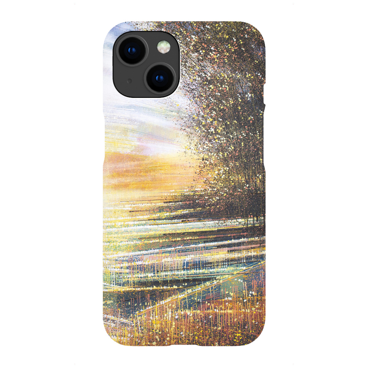 "Wiese bei Sonnenuntergang"für iPhone - Premium-Case Handyhülle artboxONE