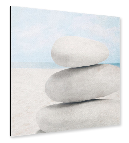 Alu-Dibond "Ausgewogene Steine" 30x30 cm artboxONE