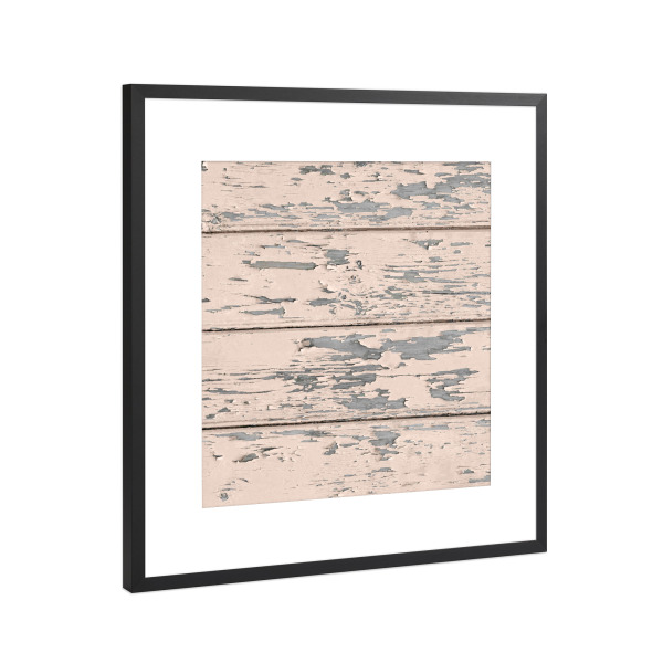 Poster mit Rahmen Schwarz (Metallic) "Pfirsiche in der Natur B" artboxONE - Abstrakt,Liebe - Holz,Used-look,Dekorativ,Rosa,Muster