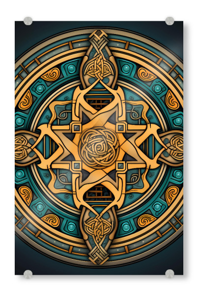 Acrylglasbild "Mandala - Keltisch - Eilidh" artboxONE - Natur,Abstrakt