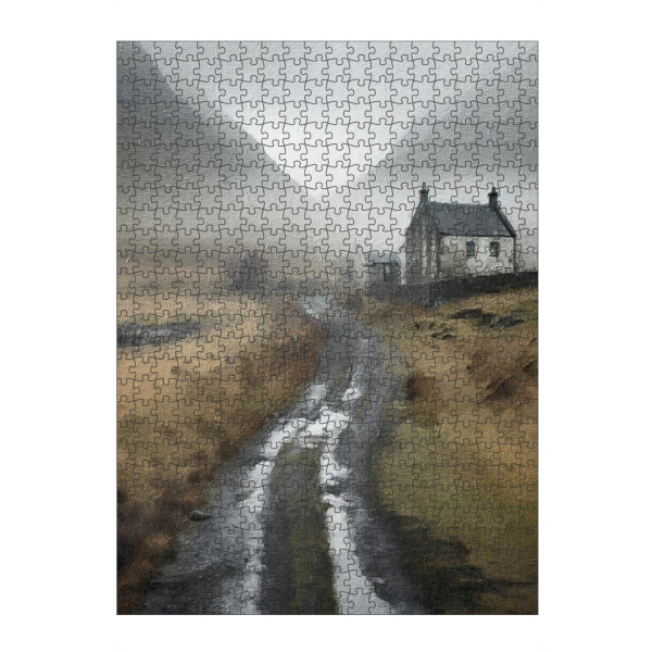Puzzle Ravensburger "Schottisches Highlands-Haus" artboxONE - Natur,Architektur,Städte / Weitere