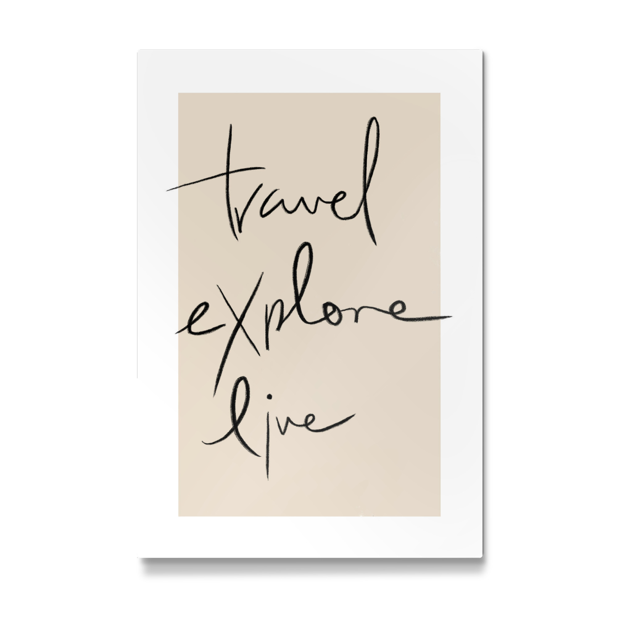 Galerie-Print "Travel - Explore - Live" 75x50 cm artboxONE