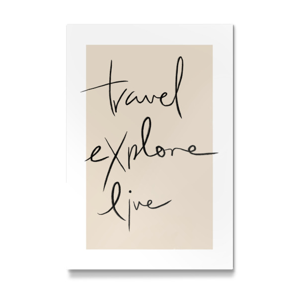 Galerie-Print "Travel - Explore - Live" 30x20 cm artboxONE