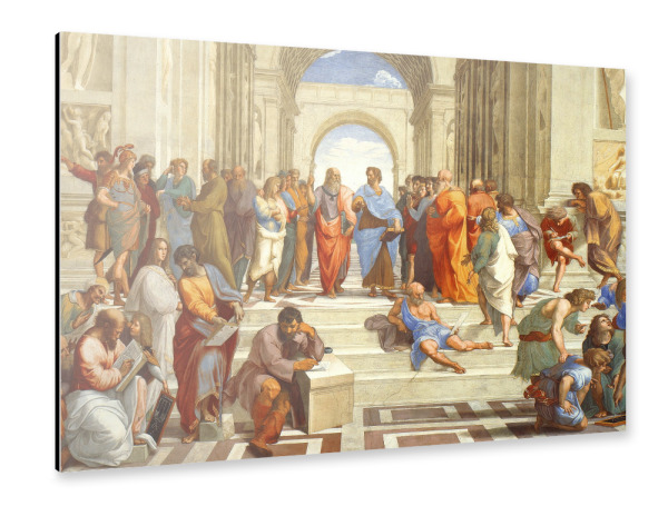 Alu-Dibond "Die Schule von Athen" 30x20 cm artboxONE