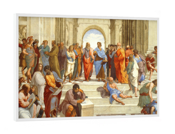 Poster mit weißem Rahmen "Die Schule von Athen" artboxONE - Menschen,Männer