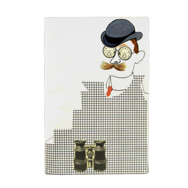 Holzbild "In 80 Tagen um die Welt" artboxONE - Reise,Menschen - Jules verne,80 tage,Welt,Reise,Illustration,Buch