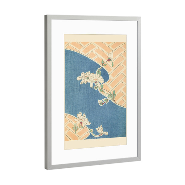 Poster mit Rahmen Silber "Florale Illustration - Sekka" artboxONE - Natur,Floral,Reise / Strand und Meer