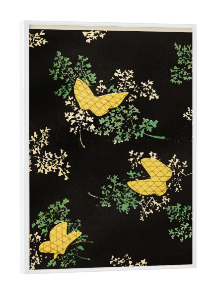 Poster mit weißem Rahmen "Abstrakte Schmetterlinge" artboxONE - Floral,Tiere,Abstrakt