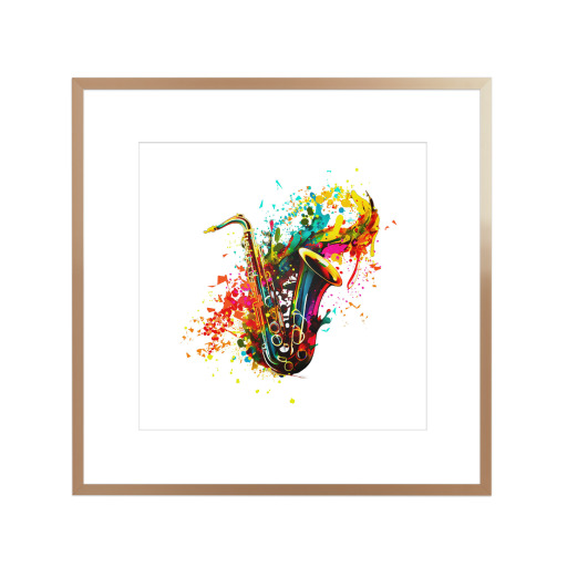 Stylized Graphic Saxophone