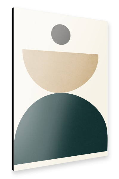 Alu-Dibond "Composition of circles B" 30x20 cm artboxONE