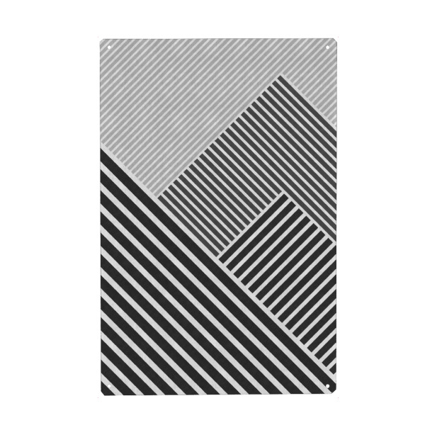 Metall Poster "Line geometry A" artboxONE - Abstrakt,Geometrie - Abstrakt,Merkmale,Expressionistisch,Flecken,Striche,Linien,Modern,Aquarell,öl,Acryl