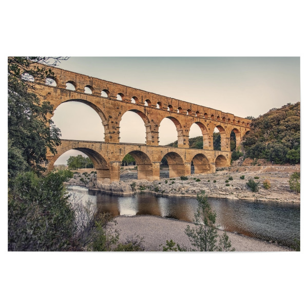 Poster "Der Pont du Gard" artboxONE - Reise,Architektur,Reise / Länder