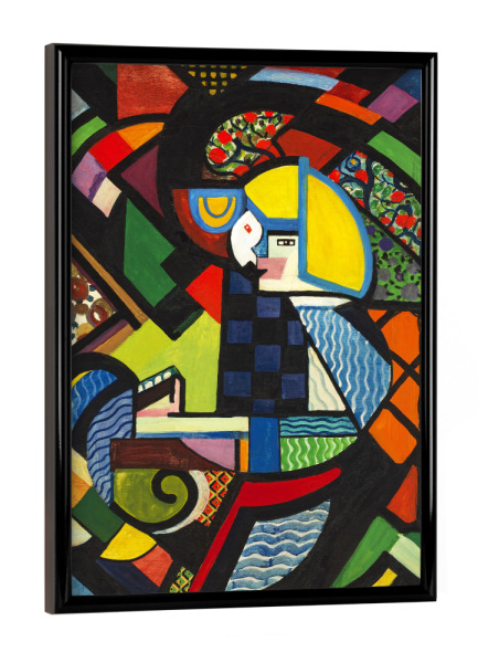 Poster mit schwarzem Rahmen "Tochter in einem Rocker" artboxONE - Abstrakt,Menschen,Geometrie,Für Mama,Für Papa