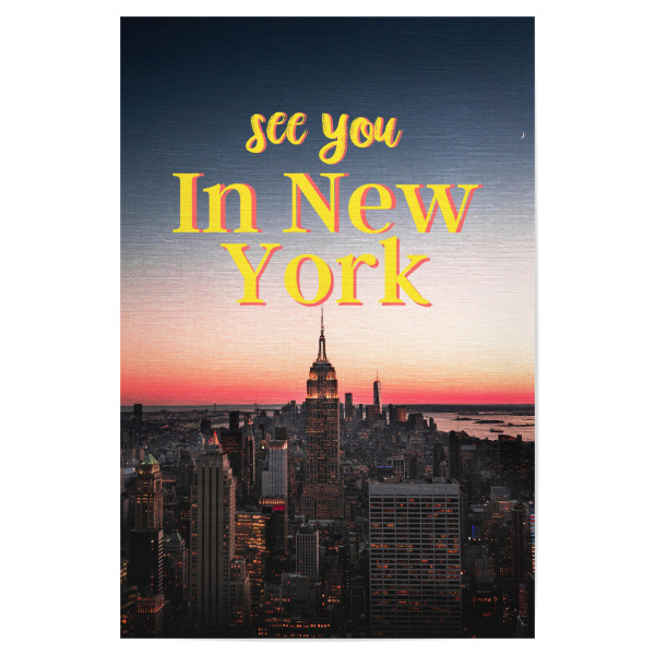Poster 30x20 cm "See you in new york" artboxONE - Städte / New York,Architektur,Reise / Länder,Lustig