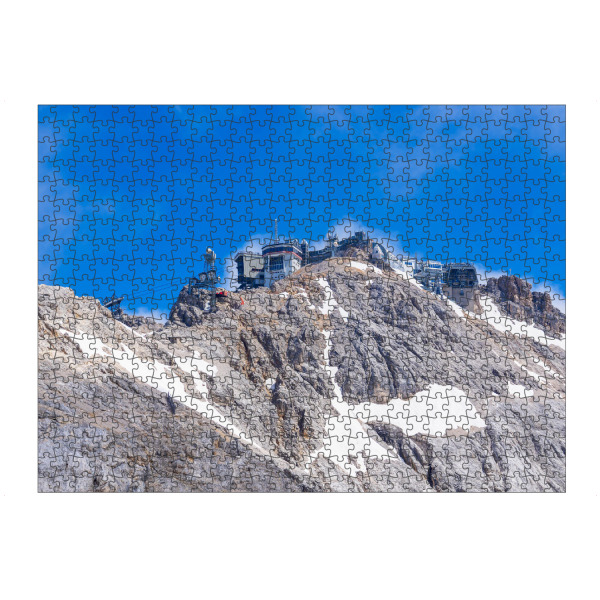 artboxONE Puzzle "Berg, Wolken, Bergstation" artboxONE - Natur,Reise,Architektur
