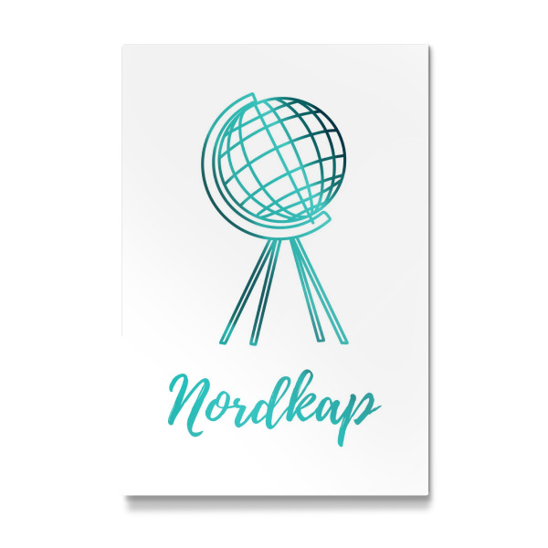 Galerie-Print "Nordkap Polarlichter Globus" 30x20 cm artboxONE